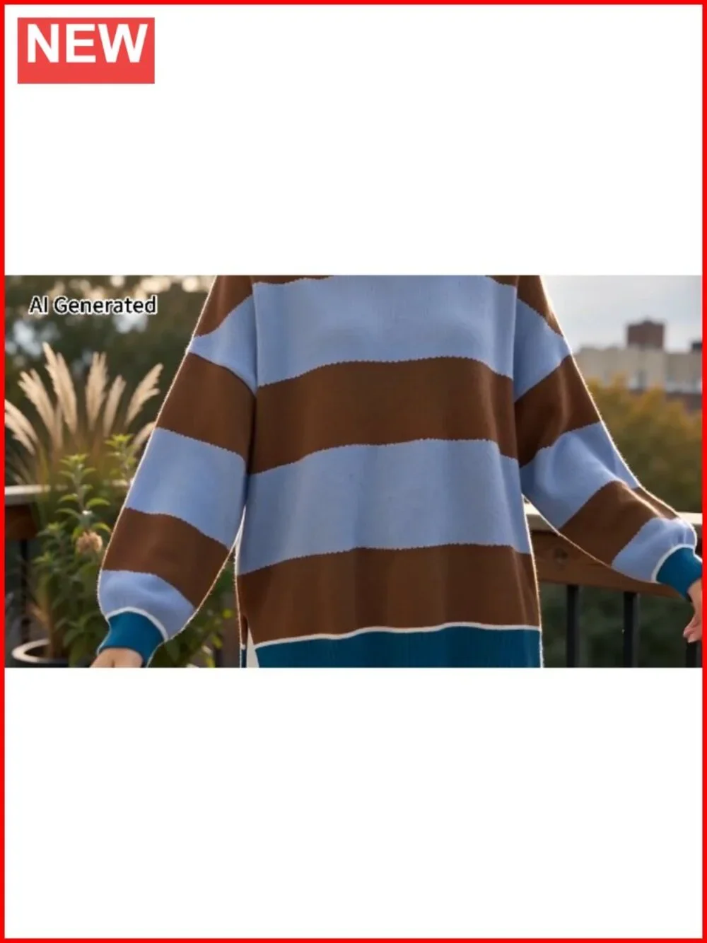 Women's Oversized Textured Knit Pullover Sweater Mock Layer Crew Neck Long